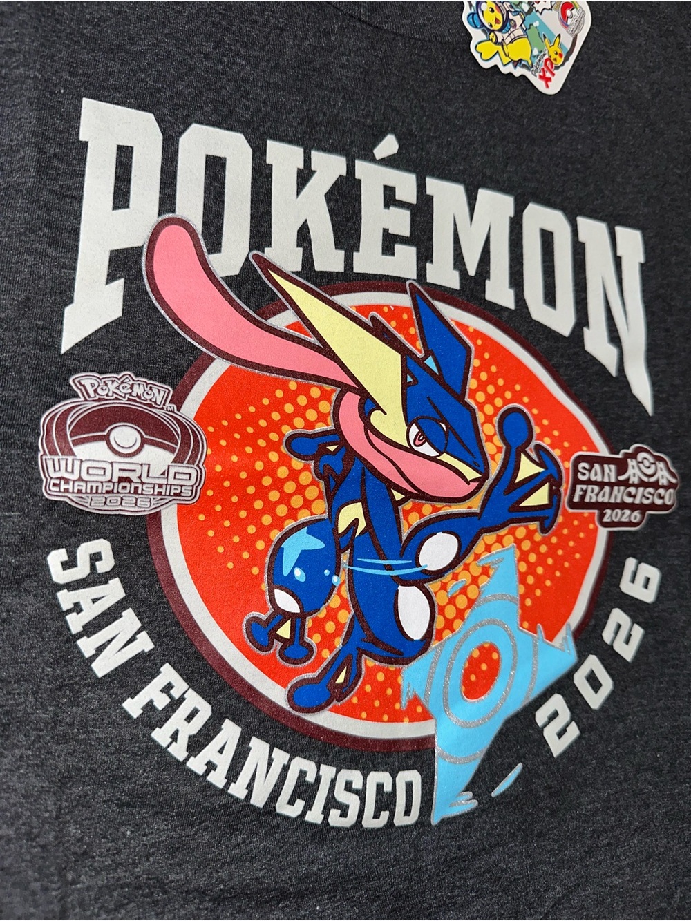 Pokémon World Championships 2026 San Francisco Greninja Graphic T-Shirt - Picture 6 of 11